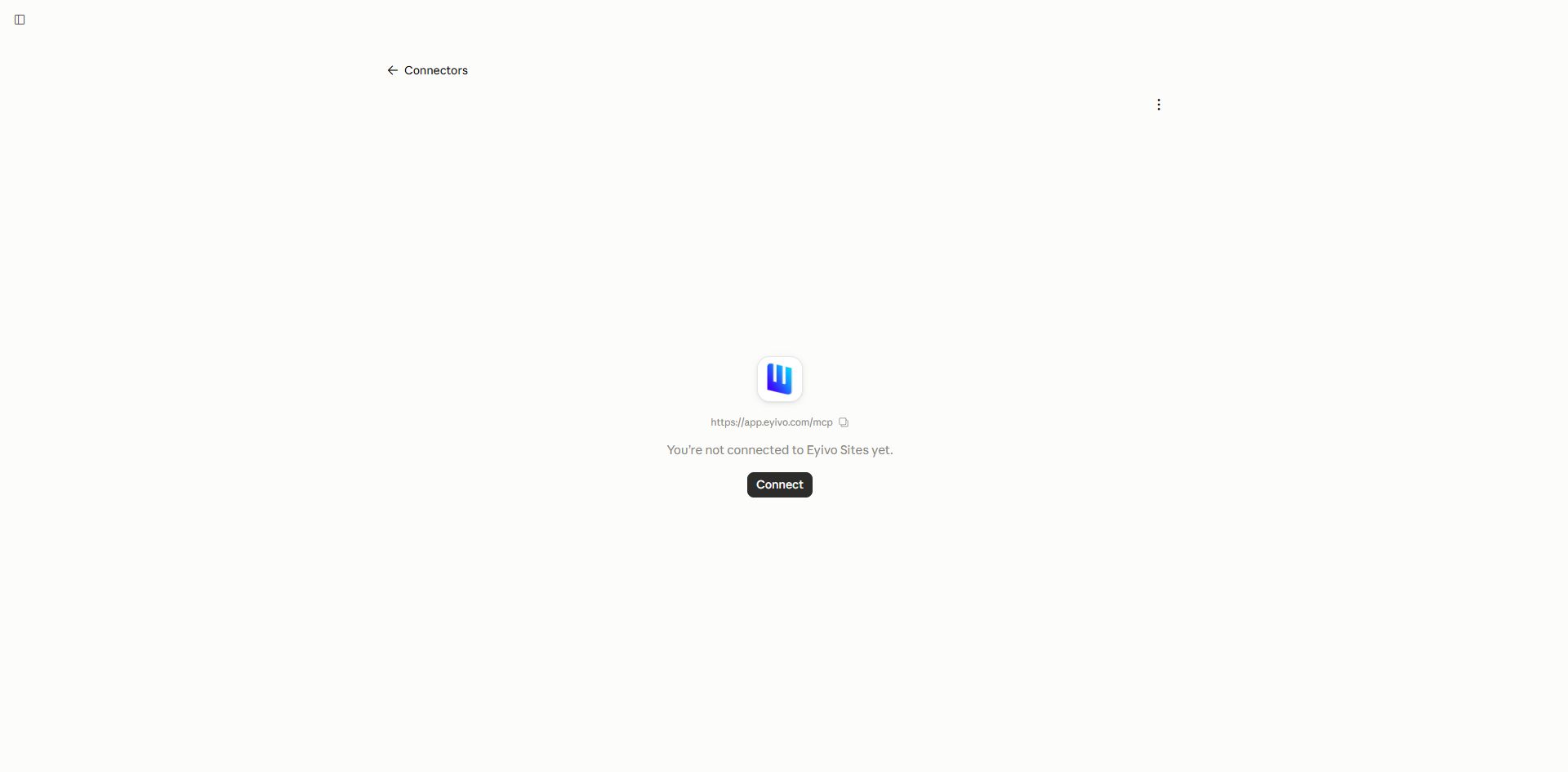 5. Sign in to Eyivo and review access — connection walkthrough